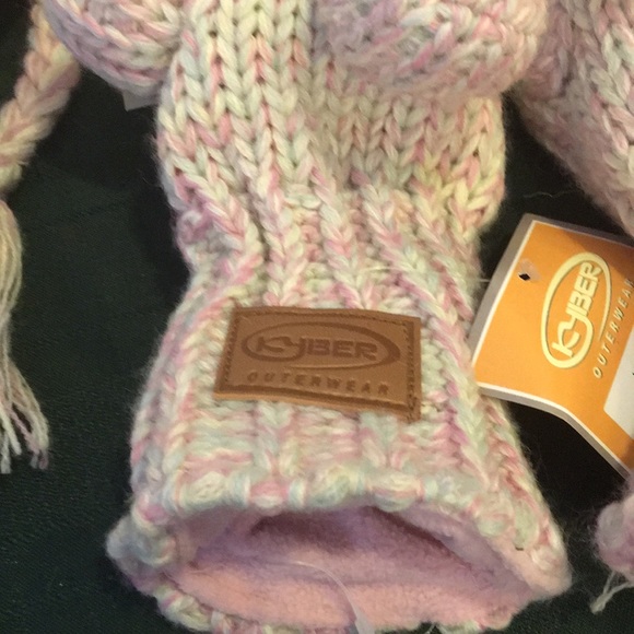 Kyber Funky Zoo Childs Pink Hat & Gloves set NWT - Picture 4 of 6